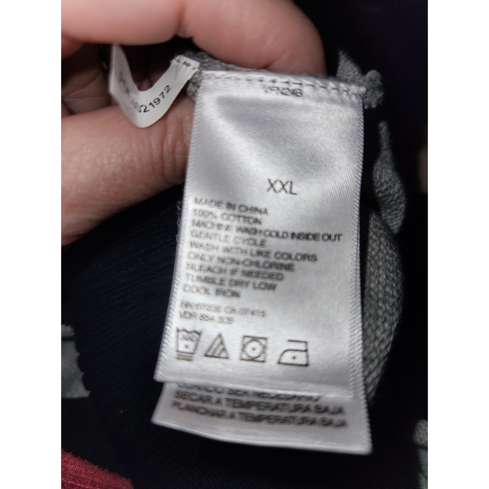 Nautica Jeans Sweater Mens XXL Blue Gray Striped Knit Pullover Cotton Patch Logo - Picture 8 of 9